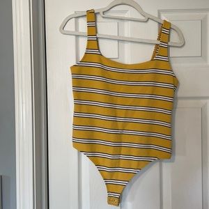 Express Striped Bodysuit